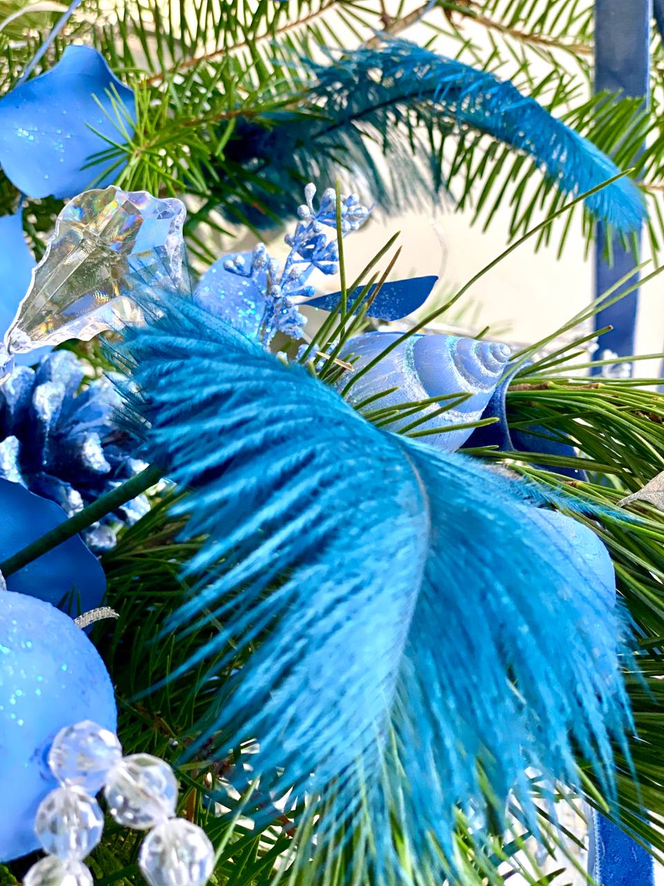 Christmas Flower Box Blue