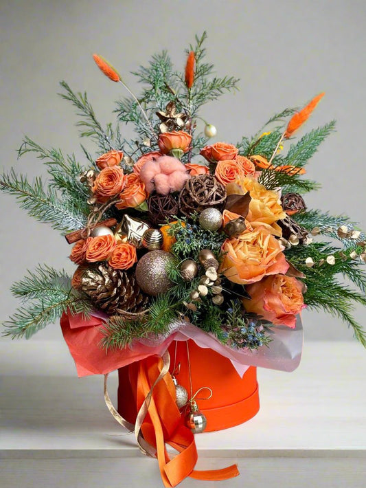 Orange Christmas Box